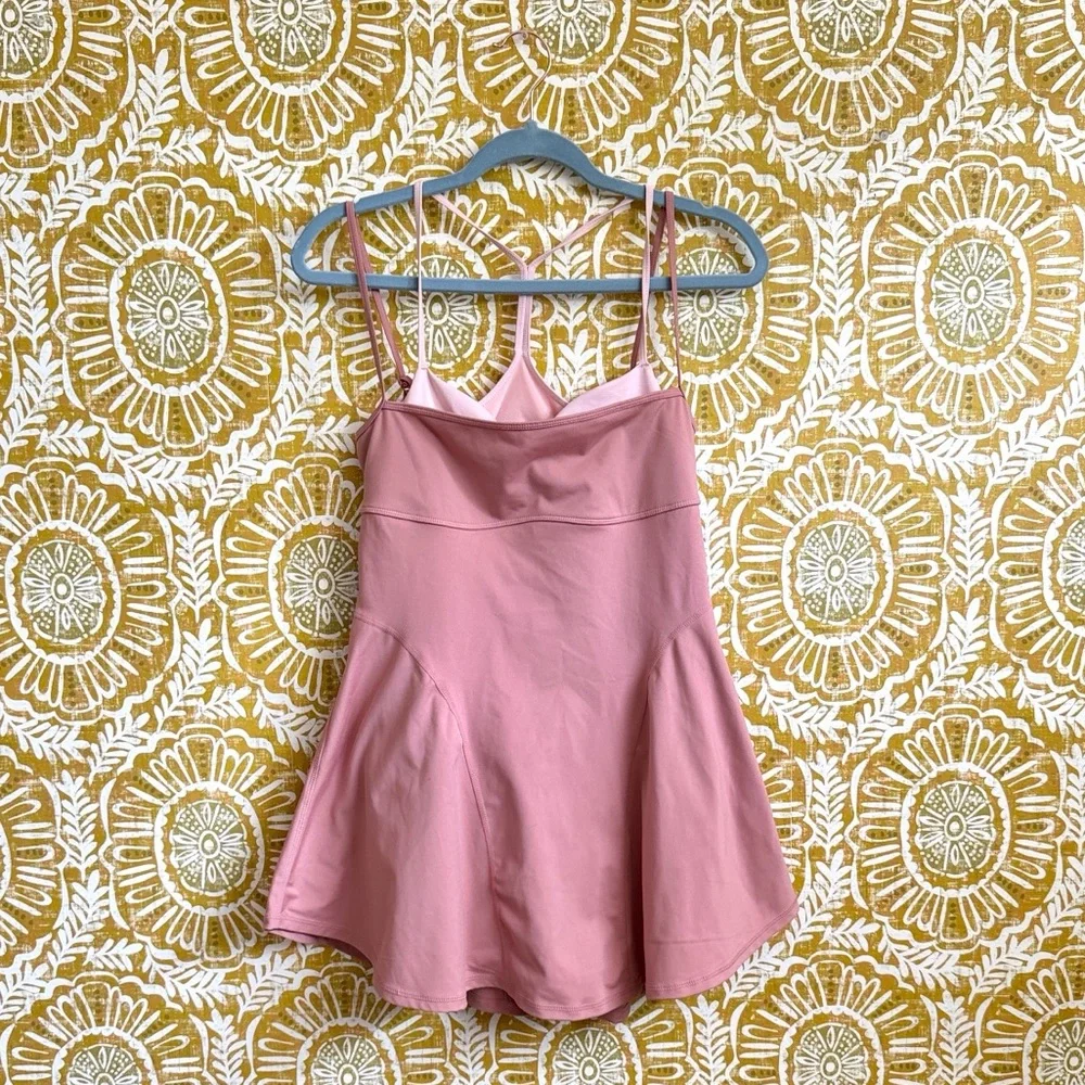 Free People Movement Baseline UV Protection Tennis Mini Dress Petal Pink Sz M - Picture 6 of 13